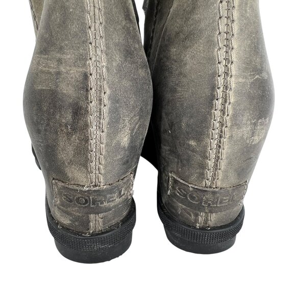 Sorel Joan Of Arctic Wedge II Boots Quarry Slate Gray Size 7 - Picture 5 of 16